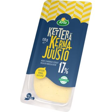 ARLA KETTERÄ KERMAJUUSTO 17% VIIPALE 150 G