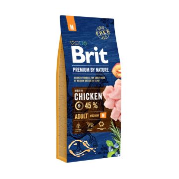 BRIT PREMIUM BY NATURE ADULT M CHICKEN 15 KG