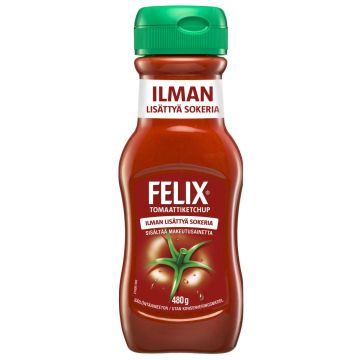 FELIX KETCHUP ILMAN LISÄTTYÄ SOKERIA 480 G