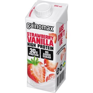 GAINOMAX HIGH PROTEIN DRINK STRAWBERRY-VANILLA 250 ML