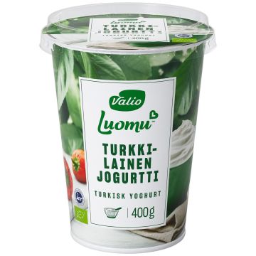 VALIO TURKKILAINEN LUOMUJOGURTTI 400 G