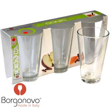 BORGONOVO CONIC JUOMALASI 33CL 3 KPL