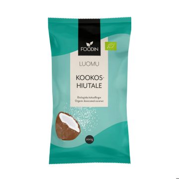 FOODIN KOOKOSHIUTALE LUOMU RAAKA 200 G