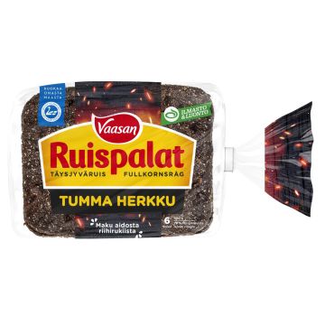 VAASAN RUISPALAT TUMMA HERKKU 6KPL 300 G