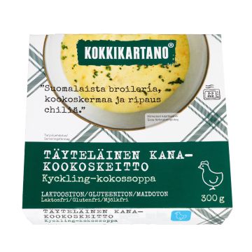 KOKKIKARTANO TÄYTELÄINEN KANA-KOOKOSKEITTO 300 G