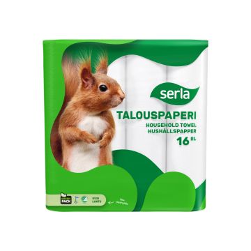 SERLA TALOUSPAPERI 16RL VALKOINEN 16 KPL