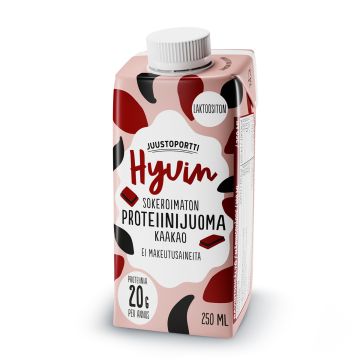 JUUSTOPORTTI HYVIN PROTEIINIJUOMA KAAKAO 250 ML