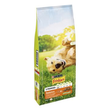 PURINA FRISKIES KOIRAN TÄYSRAVINTO BALANCE KANAA JA KASVIKSIA 15 KG