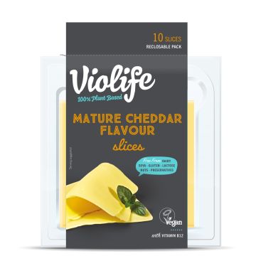 VIOLIFE 100% VEGAN SLICES MATURE CHEDDAR FLAVOUR 200 G