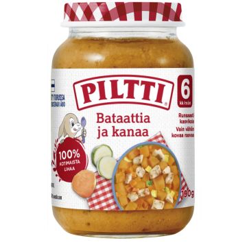 PILTTI BATAATTIA JA KANAA LASTENATERIA 6KK 190 G