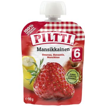 PILTTI MANSIKKAINEN JUOTAVA VÄLIPALA 90 G