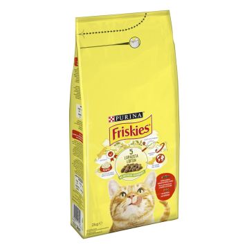 PURINA FRISKIES KISSAN TÄYSRAVINTO ADULT NAUTAA-KANAA-KASVIKSIA 2 KG