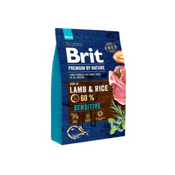 BRIT PREMIUM BY NATURE ADULT SENSITIVE LAMB & RICE 3 KG