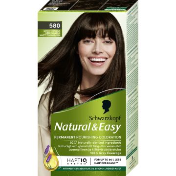 SCHWARZKOPF NATURAL&EASY HIUSVÄRI 580 SAMETTI TUMMANRUSKEA