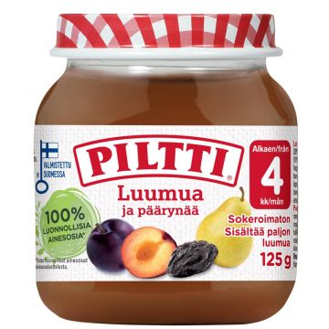 PILTTI LUUMUA JA PÄÄRYNÄÄ HEDELMÄSOSE 4KK 125 G