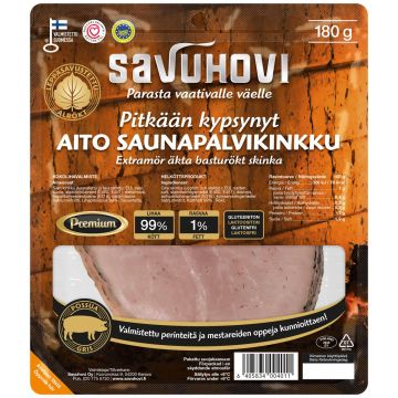 SAVUHOVI PITKÄÄN KYPSYNYT SAUNAPALVIKINKKU 180 G