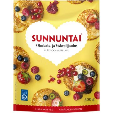 SUNNUNTAI OHUKAIS- JA VOHVELIJAUHO 300 G