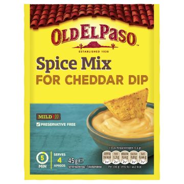 OLD EL PASO CHEDDAR DIP MIX 4 45 G