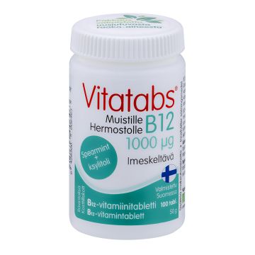 VITATABS B12 SPEARMINT 100MIKROGR. 100 KPL