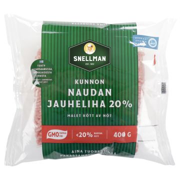 SNELLMAN KUNNON NAUDAN JAUHELIHA 20% 400 G