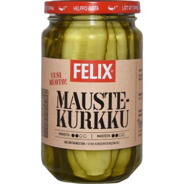 FELIX PITKITTÄIN VIIPALOITUJA KURKKUJA MAUSTELIEMESSÄ 460/240G 24