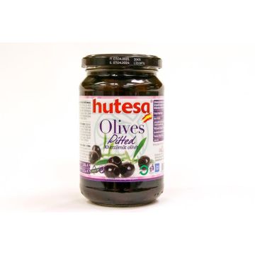 HUTESA OLIIVI MUSTA KIVETÖN 350/150G 150 G