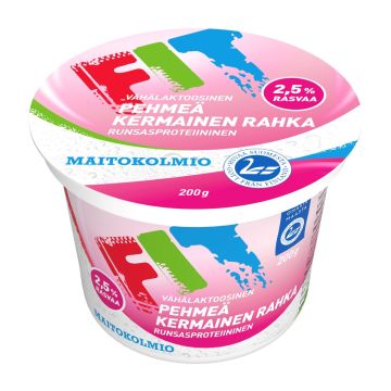 MAITOKOLMIO FIT PEHMEÄ KERMAINEN RAHKA VÄHÄLAKTOOSINEN 200 G