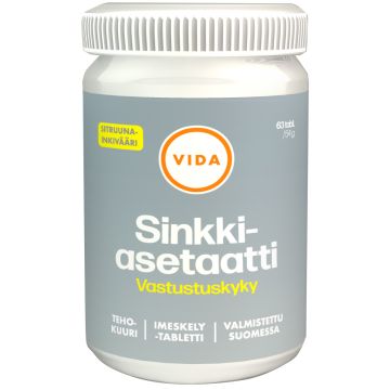 VIDA SINKKIASETAATTI IMESKELTÄVÄ SITRUUNA-INKIVÄÄRI 63 KPL