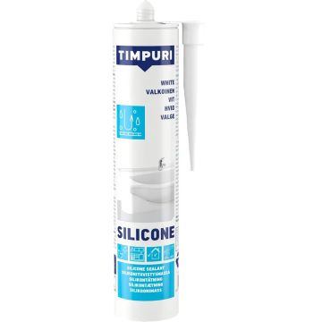 TIMPURI BATH & KITCHEN SILIKONIMASSA VALKOINEN 310 ML