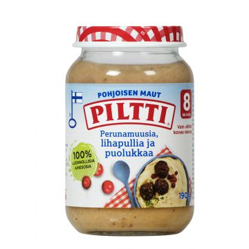 PILTTI POHJOISEN MAUT PERUNAMUUSIA LIHAPULLIA JA PUOLUKKAA 8KK 190 G