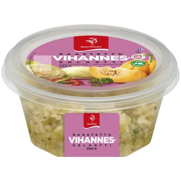 SAARIOINEN RAASTETTU VIHANNESSALAATTI 250 G