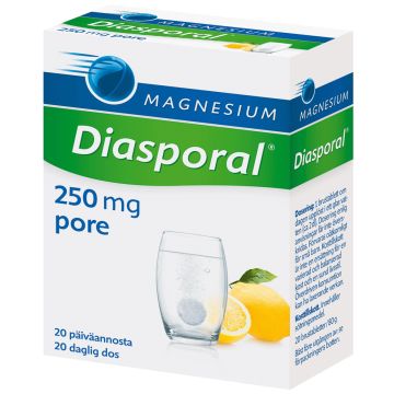 DIASPORAL MAGNESIUM 250 AKTIV PORETABL 20 KPL