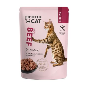 PRIMACAT CLASSIC NAUTAA KASTIKKEESSA 85 G