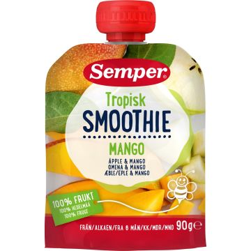 SEMPER SMOOTHIE OMENA-MANGO 6KK 90 G