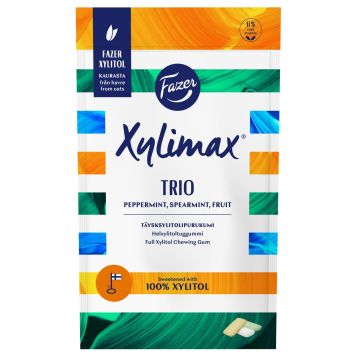 FAZER XYLIMAX TRIO PIP-SP-HED TÄYSKSYLITOLIPURUKUMI PS 130 G