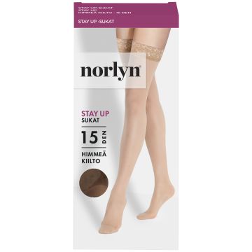 NORLYN STAY UP SUKAT 15DEN, 9201 IVORY S-M