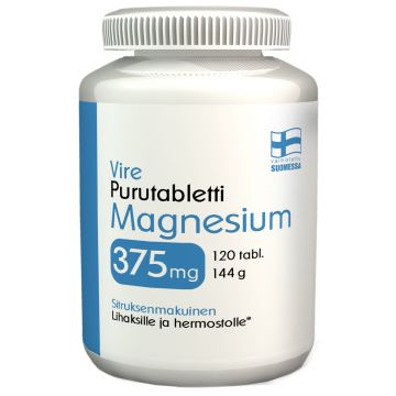 VIRE MAGNESIUM 375MG PURUTAB SITRUS 120 KPL