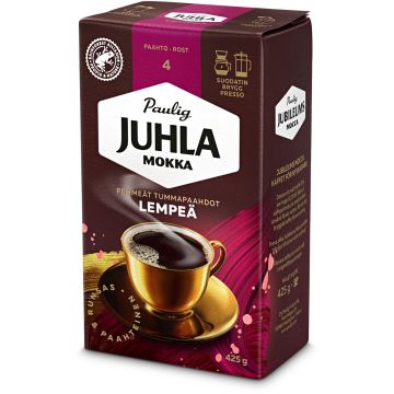 PAULIG JUHLA MOKKA LEMPEÄ KAHVI 425 G