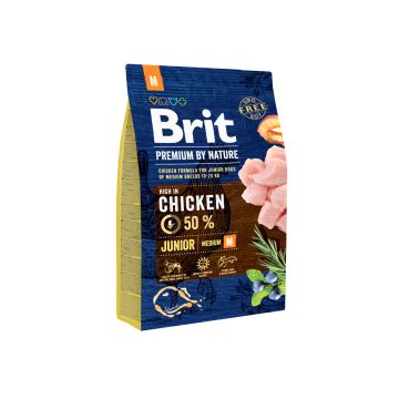 BRIT PREMIUM BY NATURE JUNIOR M CHICKEN 3 KG