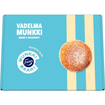 FAZER VADELMAMUNKKI SOKEROIMATON 90G 12-PACK 1,08 KG