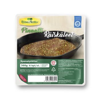 RIITAN HERKKU PINAATTIRÄISKÄLEET 360 G