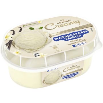 INGMAN CREAMY MADAGASCARIN VANILJA LAKTON 850 ML