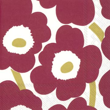 MARIMEKKO UNIKKO T.PUNAINEN KULTA 25CM LAUTASLIINA