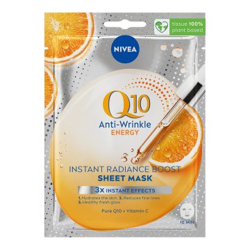 NIVEA KANGASNAAMIO Q10PLUSC ANTI-WRINKLE 1KPL