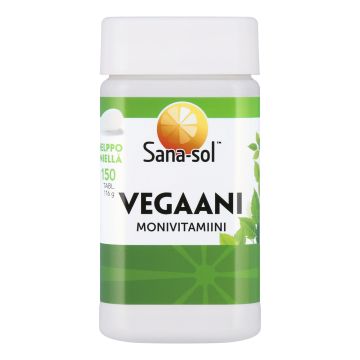 SANA-SOL MONIVITAMIINI VEGAANI 150 KPL