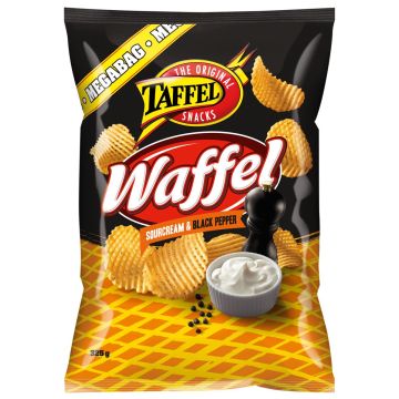 TAFFEL WAFFEL SNACKS SRCRM-BLPEPPER 325 G