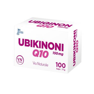 VIA NATURALE HYVÄN OLON UBIKINONI Q10 150MG 100 KPL