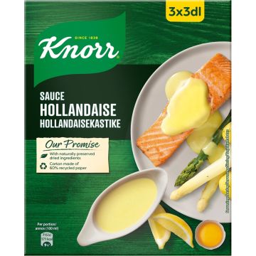 KNORR KASTIKEAINES HOLLANDAISEKASTIKE 3-PACK 66 G