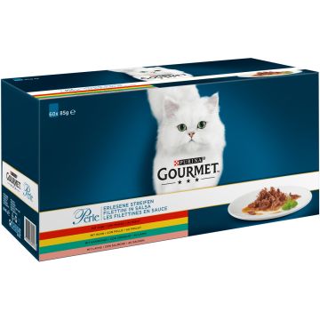 PURINA GOURMET PERLE ANNOSPUSSIT MINI FILETS KASTIKKEESSA LAJ 6 5,1