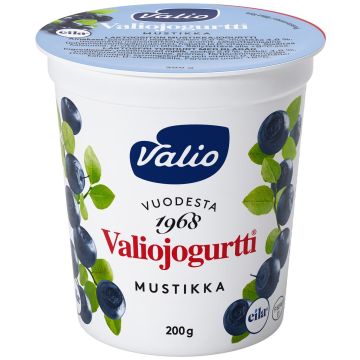 VALIO JOGURTTI MUSTIKKA LAKTON 200 G